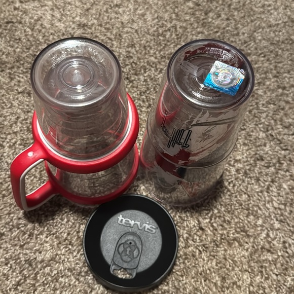 Set of 2 University of Alabama 24 oz tumblers by Tervis w/1 lid and 1 handle EUC - Picture 6 of 11